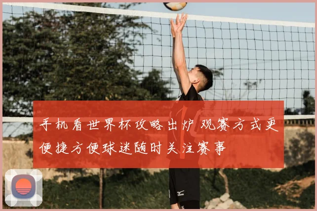 手机看世界杯攻略出炉 观赛方式更便捷方便球迷随时关注赛事